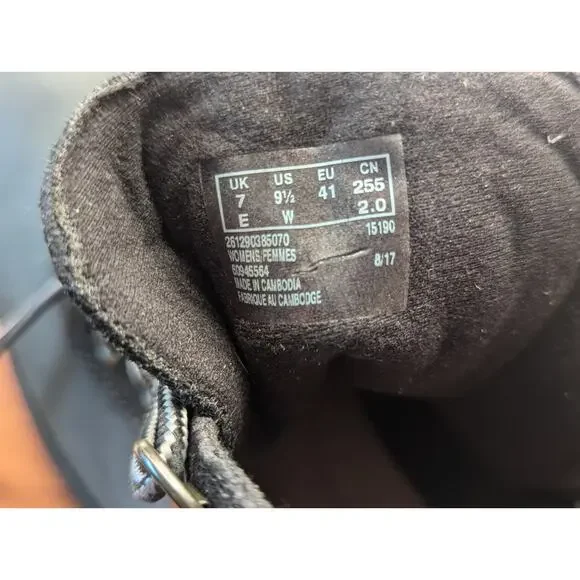 Clarks | Raisie Vita Boot Ankle Leather Zip Up & Tie | Sz 9.5 W - Picture 10 of 12